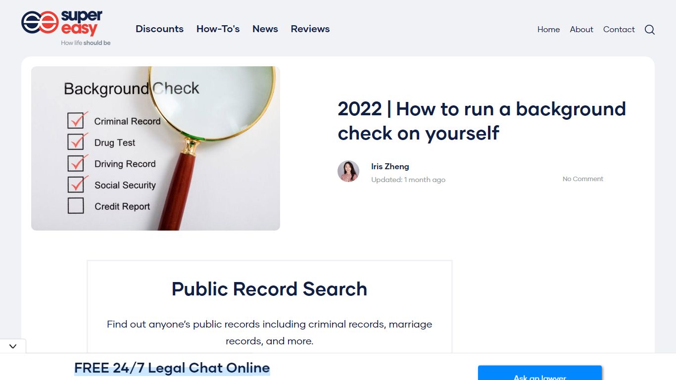 2022 | How to run a background check on yourself - Super Easy